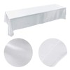 Tablecloth, 145X320Cm Table Cover Wrinkle-Resistant Polyester Banquet Table Cloth Washing