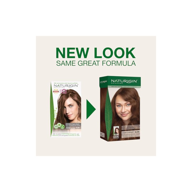 Naturigin Hair Colour - Permanent - Medium Copper Blonde -