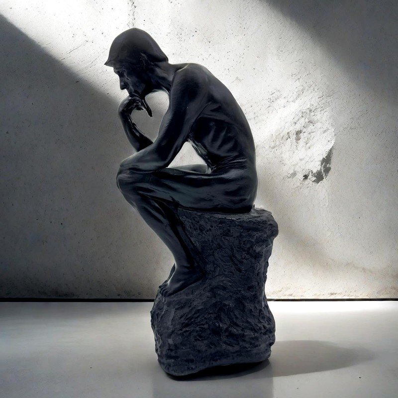 SHTWX Resin The Thinker Thinking Man Statue Sculpture Frgurine Gift