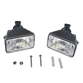 CONCEPT AUTOMOTIVE LIGHTS Replacement For 2017-2018 Ford F250 F350 SuperDuty Clear Driving Fog Lights Lamps (With Halogen Bulbs)