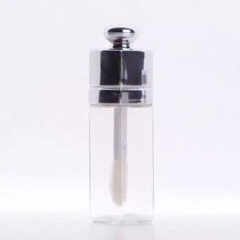 휴대용 립글로즈 틴트 공병 고급형 소분 용기 3ml 립글로즈케이스 Portable Lip Gloss Tint Refill Container Premium 3ml Lip Gloss Case [Tint container silver - 3ml]