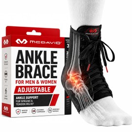 Mcdavid Classic Lightweight Laced Ankle Brace, Black, Small Classic