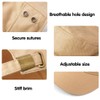 LXOrdora Men's Military Cadet Hat Flat Top Newsboy Cap Beige