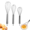 2 Whisks, Hand Mixer, Semi-Automatic Rotating, Stainless Steel Rotary Mixer,