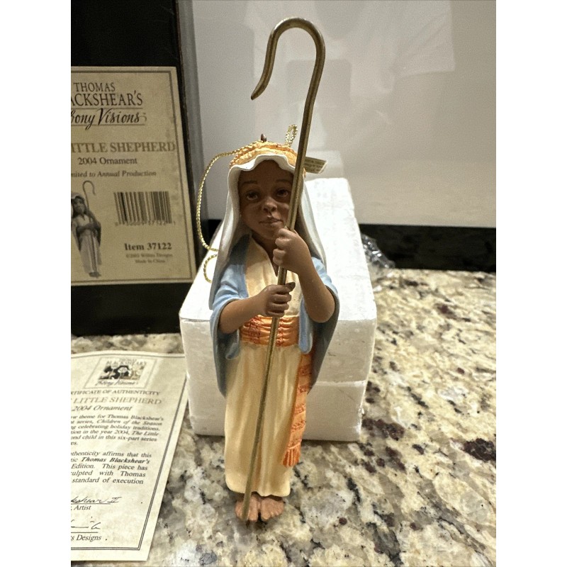 Thomas Blackshear Ebony Visions "The Little Shepherd" 2004 Ornament #37122