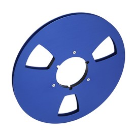 Tape Empty Reel, Stainless Steel Screw 3 Holes 1/4 10.5 Inch Empty Rewind Spool for Spool Tape Recorder (Blue)