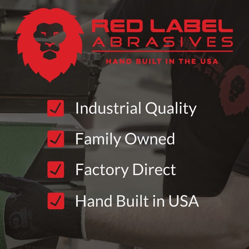 Red Label Abrasives 6 Inch 2000 Grit High Performance Hook