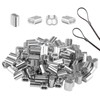 DBALL 200 Pieces Wire Rope Clips Made of Aluminium Alloy