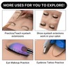 Pretty memory 2 Layer Lash Mannequin Head, Realistic Eyelash Mannequin