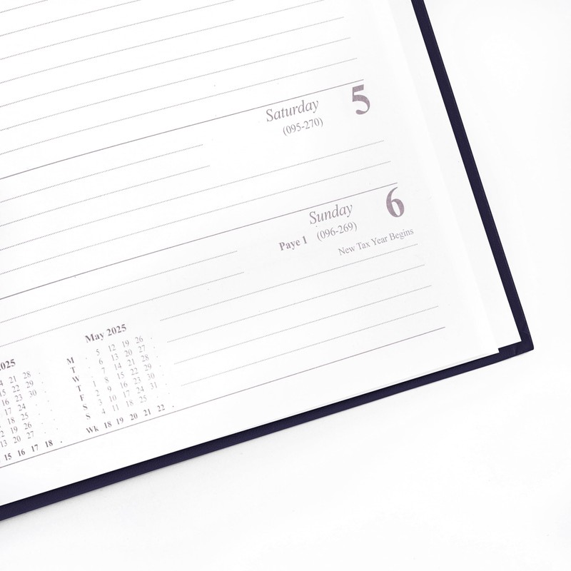 evelay 2025 Diary A4 Week to View Hardback Planner Organiser