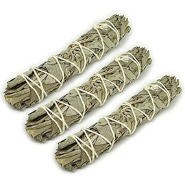 White Sage Bundle, Slim Type, 3 Bundles, Purifying, Incense, Smudging The Earth Grace