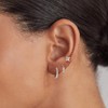 AGWOLF Silver Earrings Set for Women, Dainty Huggie Hoop Earrings