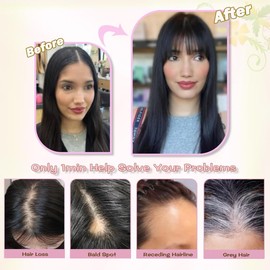 Nexyshe Hair Toppper 18 Inch Hair Toppers for Thinninghair 4''X5'' Soft Base Straight Hairpieces for Women Natural Black hair extensions