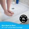 SlipX Solutions 27" Oversize Square Shower Mat, Non-Slip Mat for