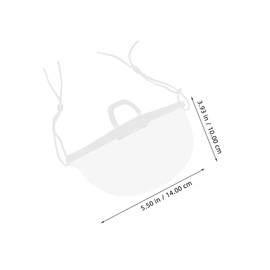 DOITOOL 8pcs Transparent Chef Masks for Cooking and Catering Food Safety Shield for Chefs Lightweight and Comfortable against Spits