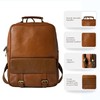 Bonahide Genuine Leather Luxury Backpack Multi-functional Elegant Daypack Office Travel