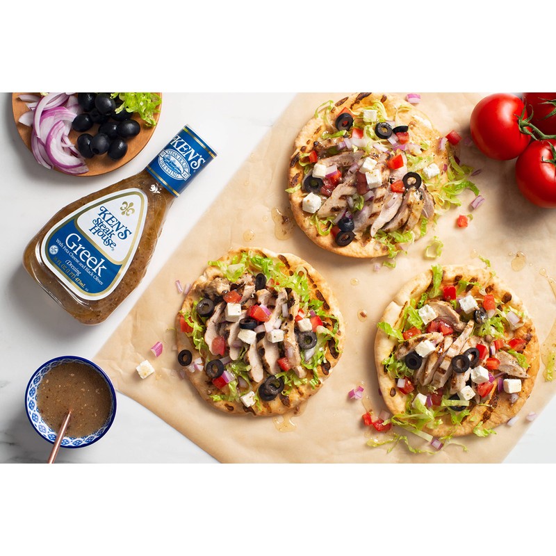 Ken's Steak House Greek Dressing, 16 OZ (Pack of 2)