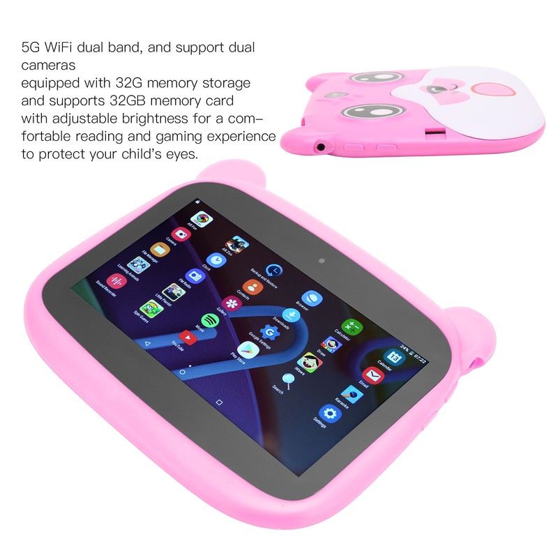 Kids Tablet 7 Inch Little Bear Shaped 2GB 32GB 5000mAh