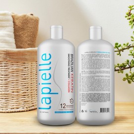 Lapielle - Brazilian Keratin Formaldehyde Free Hair Straightening Treatment - Ideal for Moisturizing Straight Hair and Eliminating Frizzy Hair - 32 oz