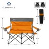 CAMPHILL Camping Chair Set of 3, Outdoor Folding Camping Chairs