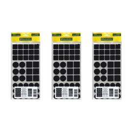 VHD Furniture Felt Pads – 126 PCS, Sliders, Chair Leg Feet Floor Wall Couch Table Protectors for Hardwood & Laminate Floors, Felt Coasters, Self-Stick, Premium Quality, Anti-Scratch (Black)