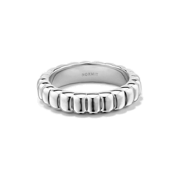 NOKMIT 14K Silver Tone Statement Rings for Women Dainty Cute
