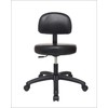 Chair Master Round Vinyl Chair/Stool-Black-for Garage, Counters, Shop, Kitchen, Computer