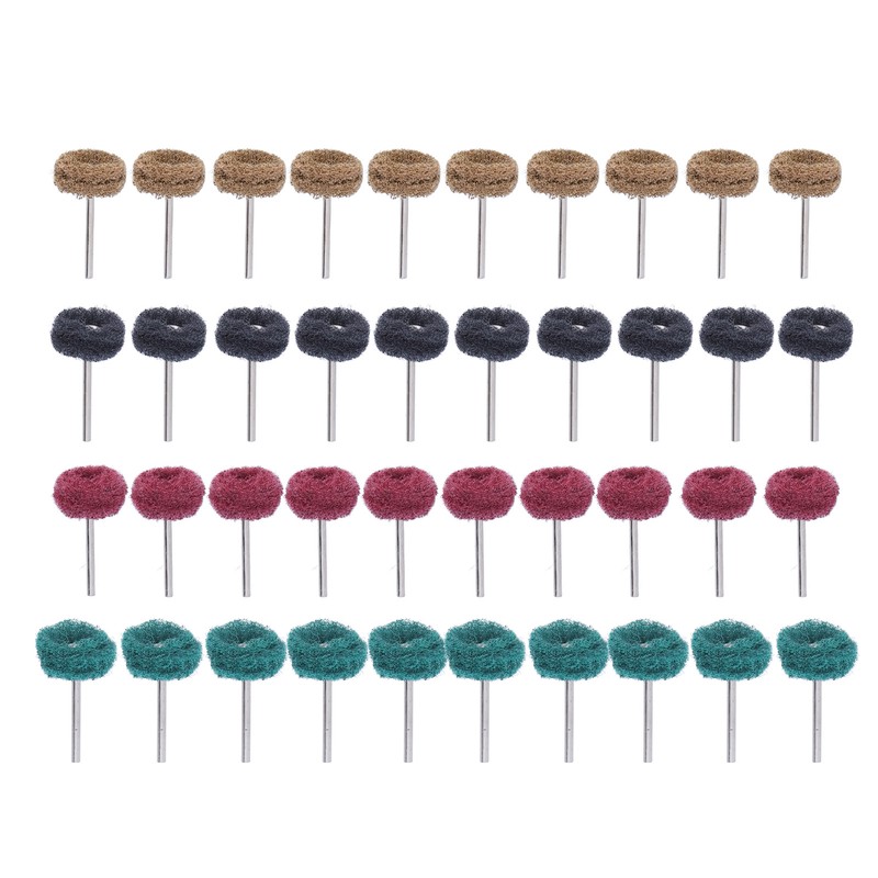40Pcs Abrasive Wheel Buffing Polishing Set for Rotary Tool Drill