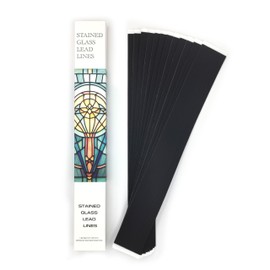 Stained Glass Lead Lines, 12" x 1/8", 144 Total Linear Feet