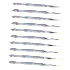 TOVINANNA Nail Line Drawing Pens Set of 2 Ultra-Fine Glitter Brush for Nail Art Suitable for Manicure and Salon Use