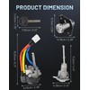 Radvik Ignition Switch Cylinder with Left Driver Side Door Lock,