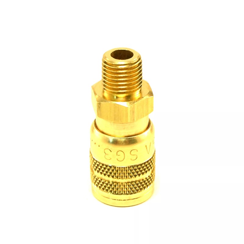 Foster Solid Brass Quick Coupler Air Hose Connector Fittings 1/4