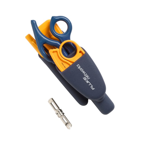 Fluke Networks 11291000 Pro-Tool Kit IS40 with Punch Down Tool, Kit with cable snips, strippers & pouch
