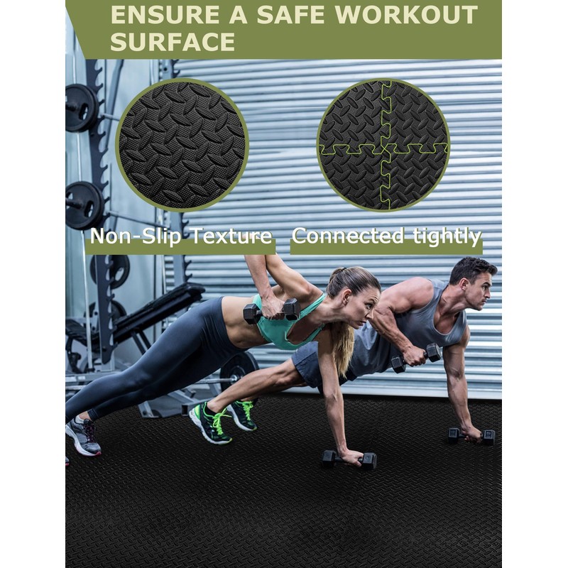 innhom Gym Flooring Gym Mats Exercise Mat for Floor Workout