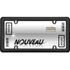 Cruiser Accessories 20640 Nouveau License Plate Frame, Black Plastic, 1
