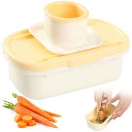 Senbos Manual Garlic Grinder & Ginger Grater – Multifunctional Garlic Smasher, Planer & Vegetable Slicer – Easy-to-Use Kitchen Gadget for Ginger, Garlic, and More