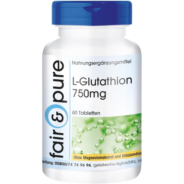 Fair & Pure® - L-Glutathione 750mg - Reduced - Vegan
