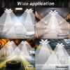 AUDLES 4 Pack LED Garage Light, 200W 20000LM 6500K LED