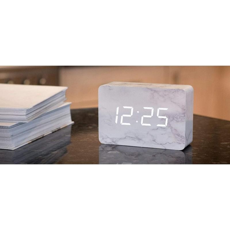 Kutia Brick Click Clock - Color: Aluminum Brick Click Clock