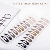 Cptots 20 PCS Metal Snap Hair Clips Water Drop No
