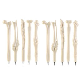 Anyasen knochenstifte 10er Knochen Design Kugelschreiber Geburtstagsgeschenk Knochen-Form Kugelschreiber Geschenk für Krankenschwester Künstler Schule