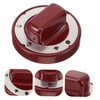 Toddmomy Red High Temperature Resistant Gas Stove Knob Replacement 2.75