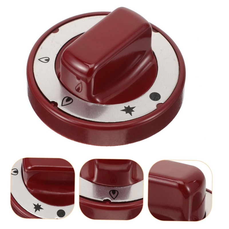 Toddmomy Red High Temperature Resistant Gas Stove Knob Replacement 2.75