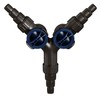 Aquascape 2-Way Flow Control Y Valve with Multi-Hose Adapter Fittings