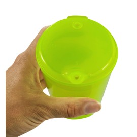 Beaker 250 ml Set 1 Base + 2 Lids (Opening 1 Piece 12 x 10 mm and 1 Piece 4 x 4 mm) in Various Colours Colours of Medi-Inn