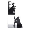 Wrought Iron Figure Book Stand Readers Book Stand Bookshelf Ornaments