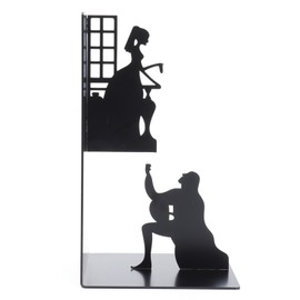 Wrought Iron Figure Book Stand Readers Book Stand Bookshelf Ornaments for Study HomeMan and Woman