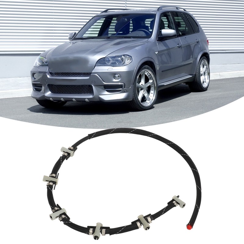 Fuel Injector Return Overflow Pipe Hose 13537799993 Leak Proof Fit