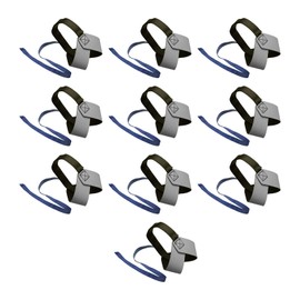 MECCANIXITY 10pcs ESD Anti Static Foot Heel Straps Anti Static Wrist Strap Band Adjustable for Grounding Removing Static Grey