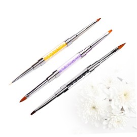 FOMIYES Nail Art Brush Set 3pcs Portable Paint Pen Delicate Manicure Tools Ideal for Nail Charms Art